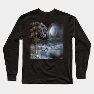 Moon Lake landscape Long Sleeve T-Shirt